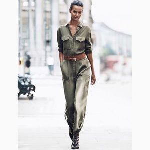 Olive green jumpsuit
